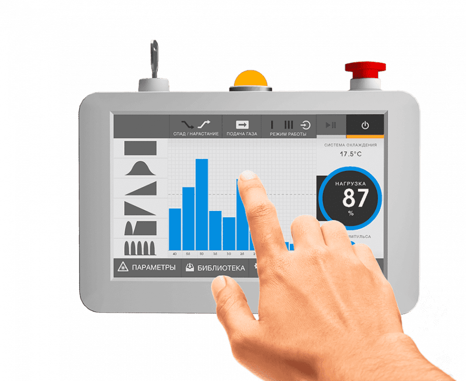Сенсорная панель лазерной установки